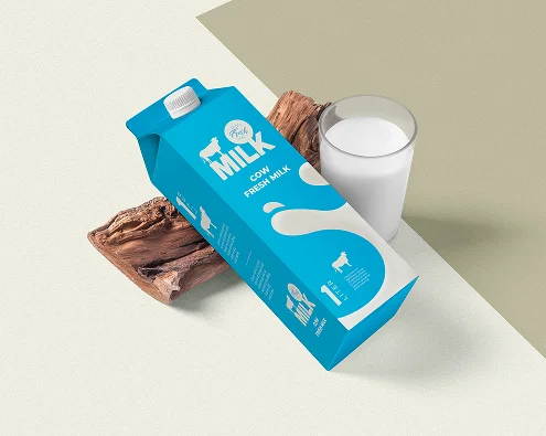 Cow Fresh Milk Packaging